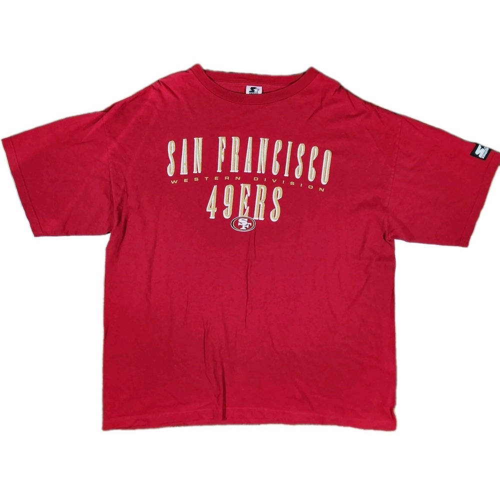 Vintage 90s Starter San Francisco 49ers Shirt Mens XL Red NFL Made In USA Tee